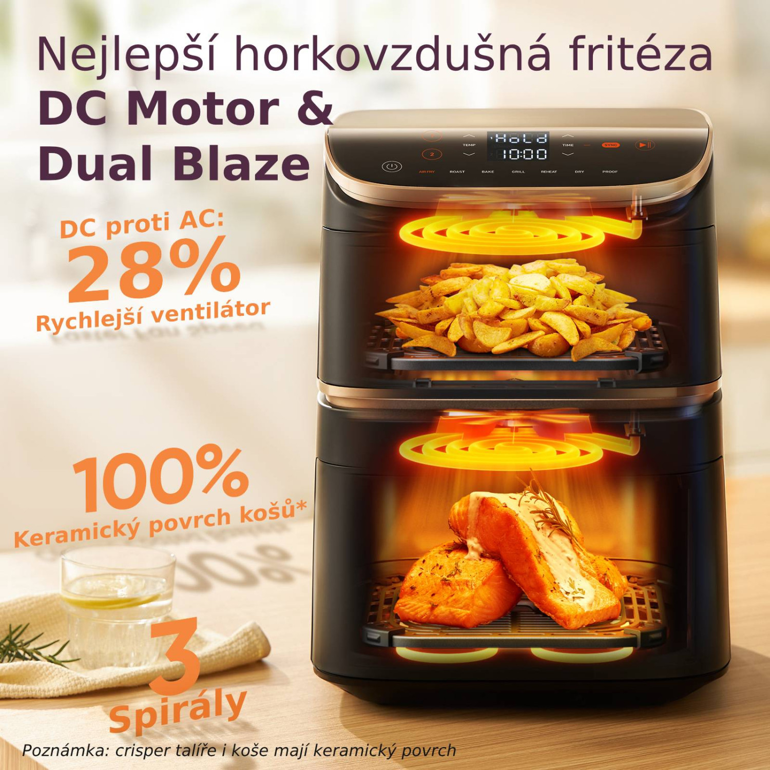 Technológia Dual Blaze s tromi vykurovacími telesami